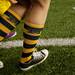 A Michigan student sports her socks on the field on Saturday. Daniel Brenner I AnnArbor.com